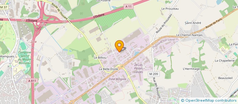 localisation de l'entreprise LODIMA FORMATION à CARQUEFOU