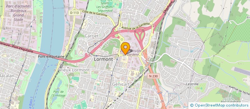 localisation de l'entreprise LODIMMO  LORMONT