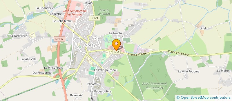 localisation de l'entreprise LODISTRI à NOZAY