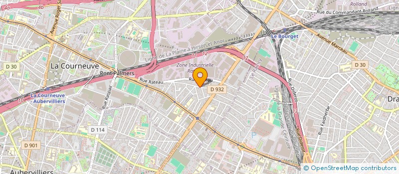 localisation de l'entreprise LODJ à LA COURNEUVE