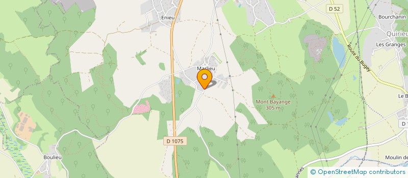 localisation de l'entreprise LODJE  BOUVESSE-QUIRIEU