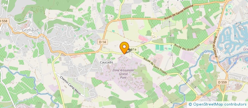 localisation de l'entreprise LODOM à GRIMAUD