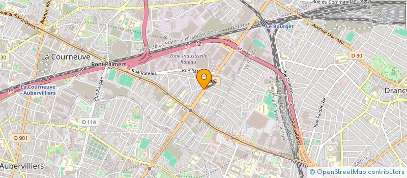 localisation de l'entreprise LODOS à LA COURNEUVE