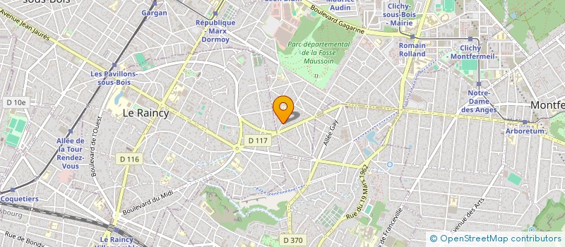 localisation de l'entreprise LODOSS à CLICHY-SOUS-BOIS