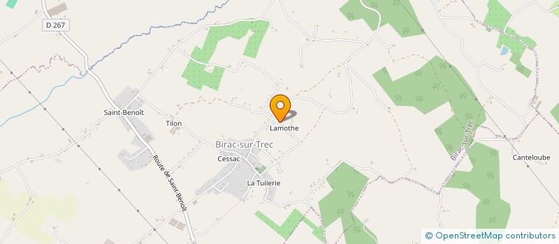 localisation de l'entreprise LODRAY  BIRAC-SUR-TREC