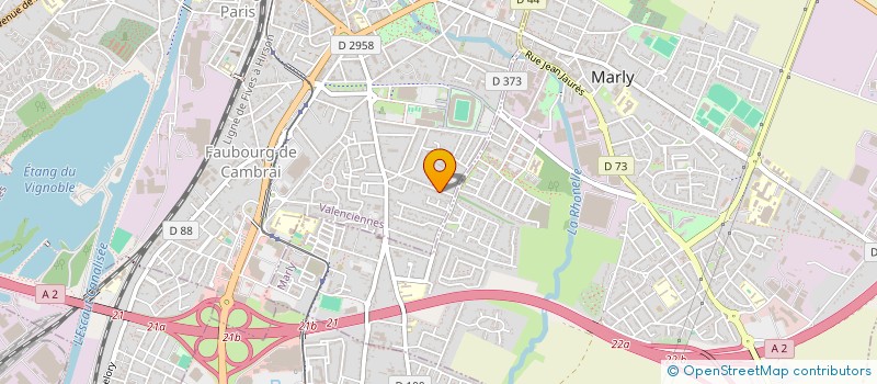 localisation de l'entreprise LODV ESTHETIQUE ET FORMATION à VALENCIENNES