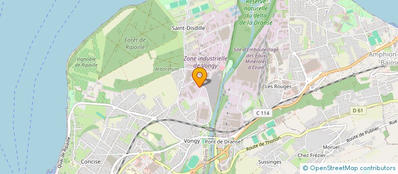 localisation de l'entreprise LODY DIPPING - ATELIER CUSTOM à THONON-LES-BAINS