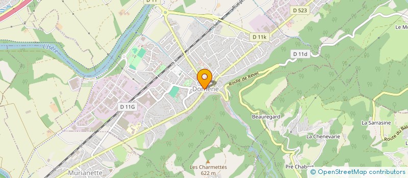 localisation de l'entreprise LOEBEN à DOMENE