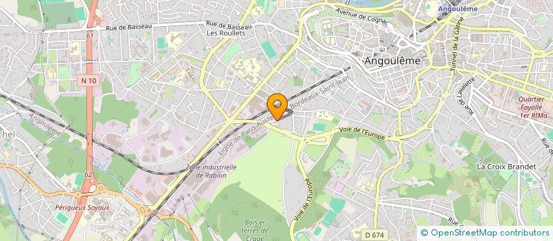 localisation de l'entreprise LOELA à ANGOULEME
