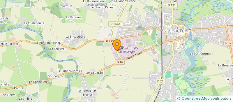 localisation de l'entreprise LOEN  NORT-SUR-ERDRE