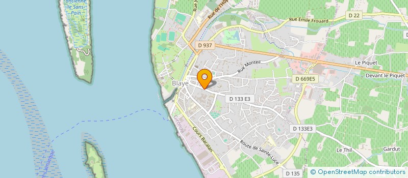 localisation de l'entreprise LOES à BLAYE