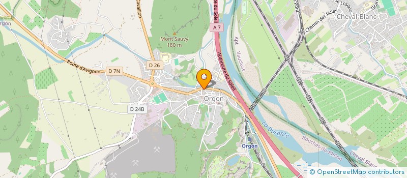 localisation de l'entreprise LOETVAL  ORGON