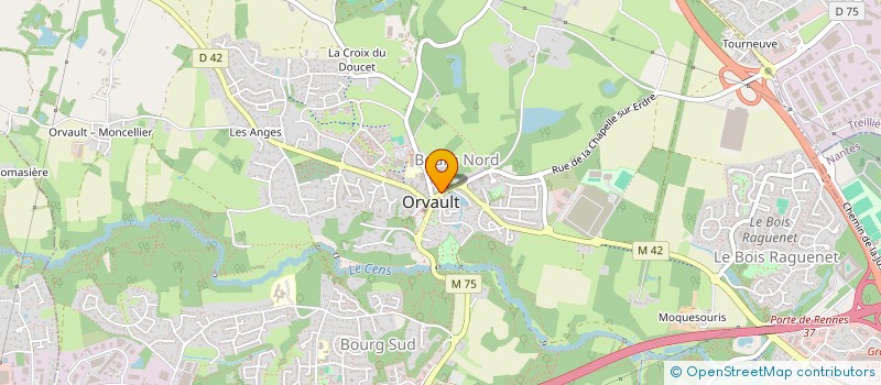 localisation de l'entreprise LOEWENN à ORVAULT