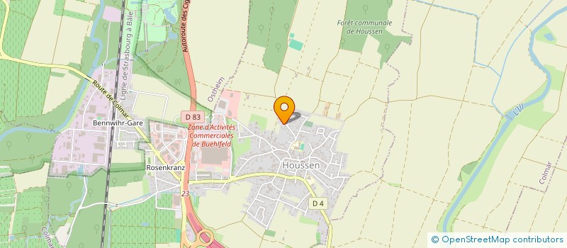 localisation de l'entreprise LOEWERT PRODUCTION  HOUSSEN