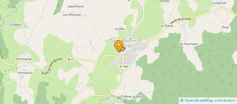 localisation de l'entreprise LOFA  SAINT-MAURICE-EN-GOURGOIS