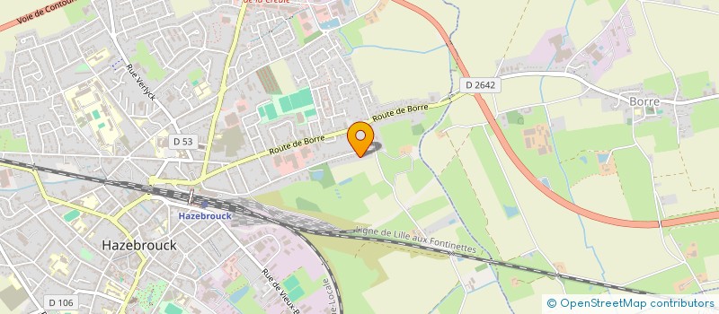 localisation de l'entreprise LOFA  HAZEBROUCK