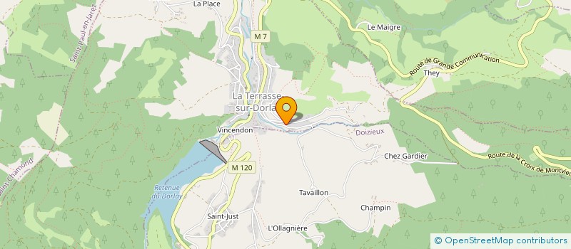 localisation de l'entreprise LOFALY  LA TERRASSE-SUR-DORLAY