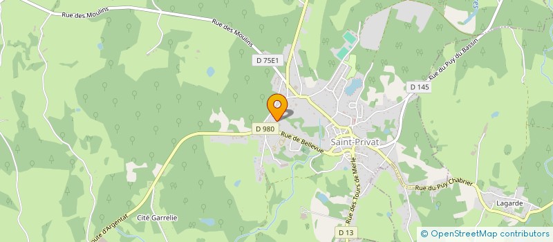 localisation de l'entreprise LOFFICIAL AMBULANCES DE LA XAINTRIE  SAINT-PRIVAT