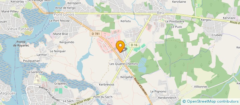 localisation de l'entreprise LOFFICIAL/METAIREAU  BELZ