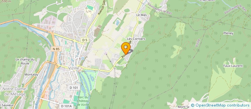 localisation de l'entreprise LOFLODI à VIZILLE
