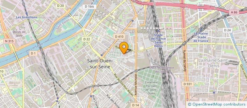 localisation de l'entreprise LOFT 93 SARL à SAINT-OUEN-SUR-SEINE