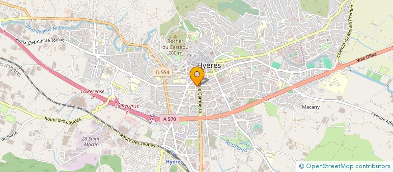 localisation de l'entreprise LOFT ESCAT  HYERES
