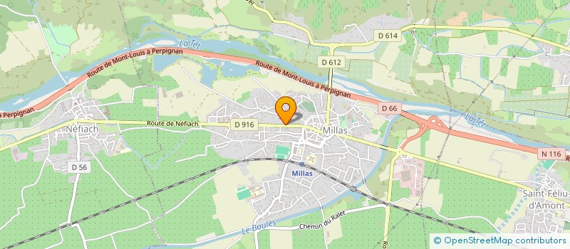 localisation de l'entreprise LOFT ESTHETIQUE à MILLAS