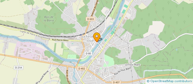 localisation de l'entreprise LOFT OPTIQUE à LA FERTE-SOUS-JOUARRE