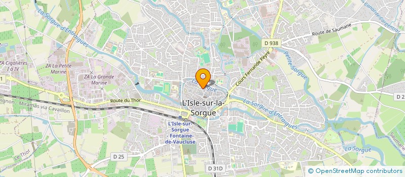 localisation de l'entreprise LOFT SUR LA SORGUE  L'ISLE-SUR-LA-SORGUE