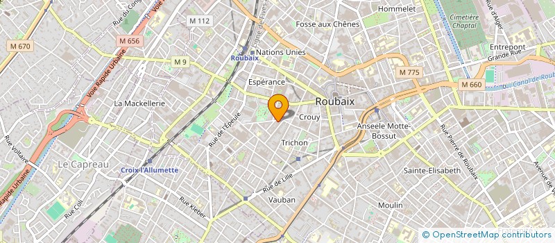 localisation de l'entreprise LOFT11  ROUBAIX