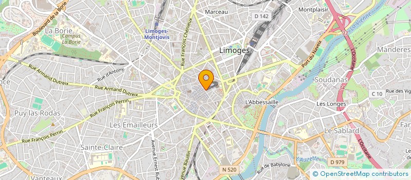 localisation de l'entreprise LOFTE.COM à LIMOGES