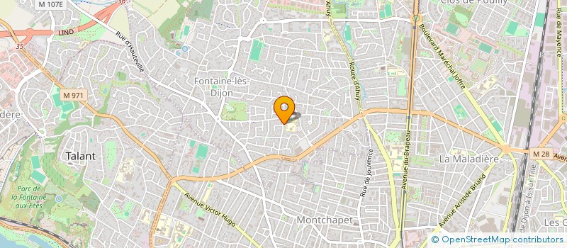 localisation de l'entreprise LOG 21  FONTAINE-LES-DIJON