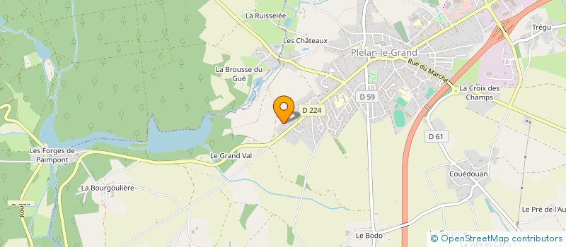localisation de l'entreprise LOG 4X4 ADVENTURE à TREFFENDEL