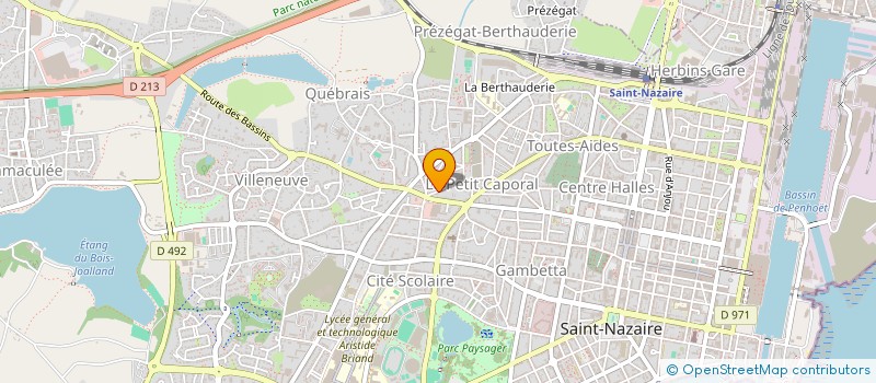 localisation de l'entreprise LOG à SAINT-NAZAIRE
