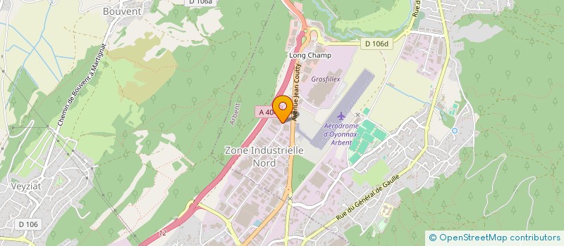 localisation de l'entreprise LOG à ARBENT