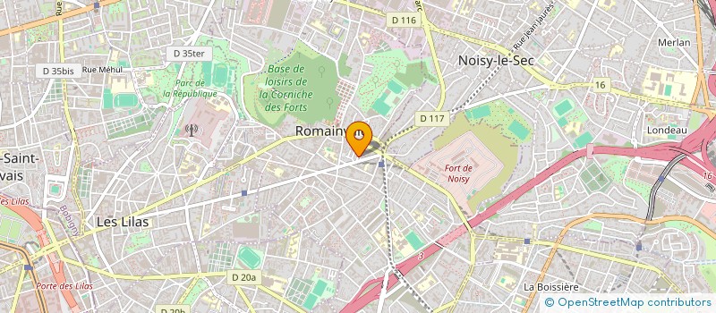 localisation de l'entreprise LOG ART RYTHME  ROMAINVILLE