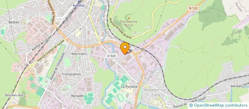 localisation de l'entreprise LOG FACTORY à AURILLAC