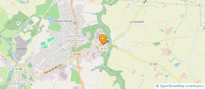 localisation de l'entreprise LOG XL CHAUSSURES à MONTREVAULT-SUR-EVRE