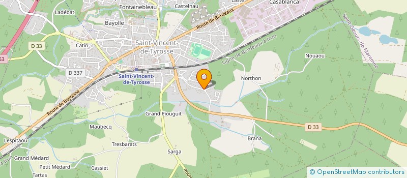 localisation de l'entreprise LOG40  SAINT-VINCENT-DE-TYROSSE