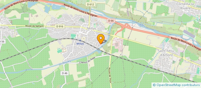 localisation de l'entreprise LOGA  MILLAS