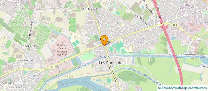 localisation de l'entreprise LOGA  LES PONTS-DE-CE