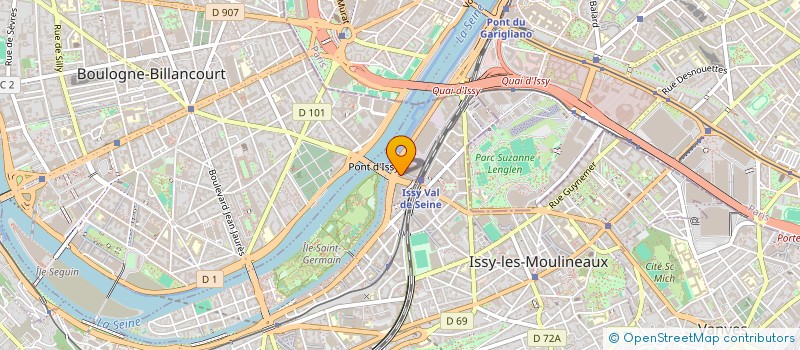 localisation de l'entreprise LOGAD à ISSY-LES-MOULINEAUX