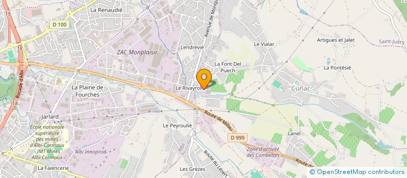 localisation de l'entreprise LOGALBI  CUNAC