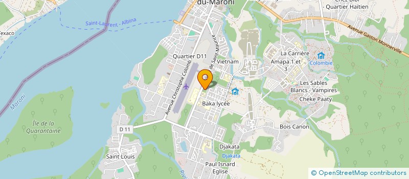 localisation de l'entreprise LOGAM à SAINT-LAURENT-DU-MARONI