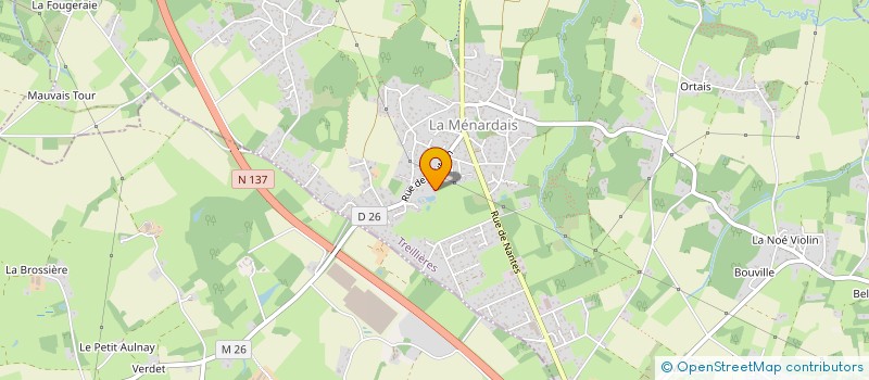 localisation de l'entreprise LOGAN GERGAUD HOLDING à TREILLIERES