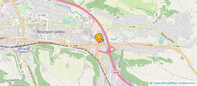 localisation de l'entreprise LOGAPRO à BOURGOIN-JALLIEU