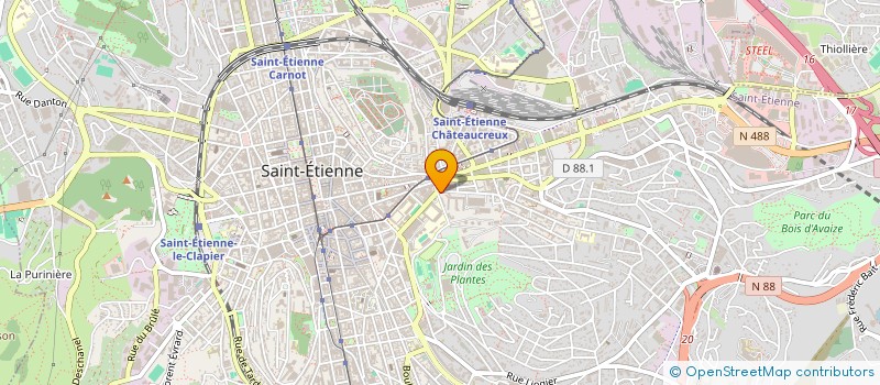 localisation de l'entreprise LOGARITHME à SAINT-ETIENNE