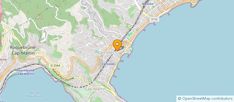 localisation de l'entreprise LOGAS à ROQUEBRUNE-CAP-MARTIN