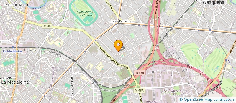 localisation de l'entreprise LOGATE à MARCQ-EN-BARŒUL