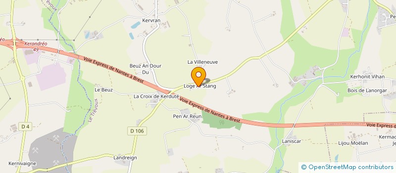 localisation de l'entreprise LOGE AR STANG  LE TREVOUX